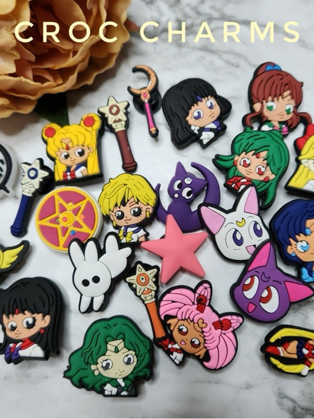 Sailor Moon Croc Charms